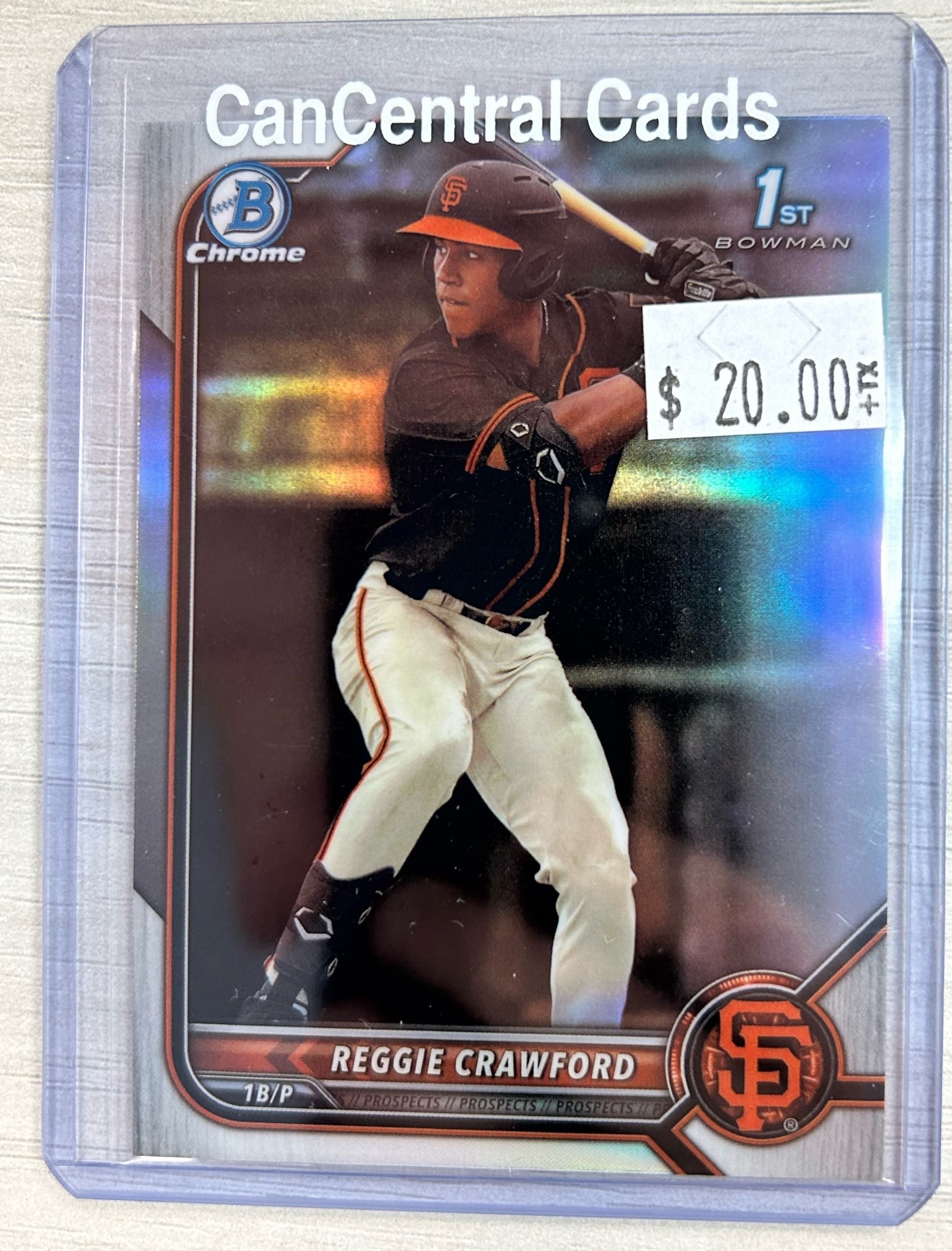 BOWMAN 2022 BOWMAN CHROME REGGIE CRAWFORD 1ST BOWMAN SILVER