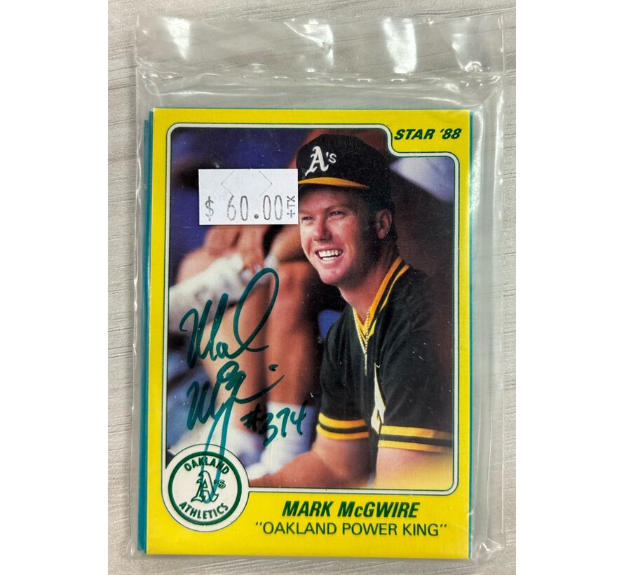 1988 STAR MARK MCWIRE SEALED SET W/ AUTOGRAPH
