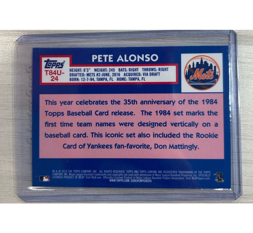 2019 TOPPS ARCHIVES 35TH ANNIVERSARY PETE ALONSO ROOKIE