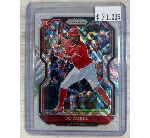 PANINI 2021 PANINI PRIZM BASEBALL JO ADELL WHITE SPARKLE ROOKIE