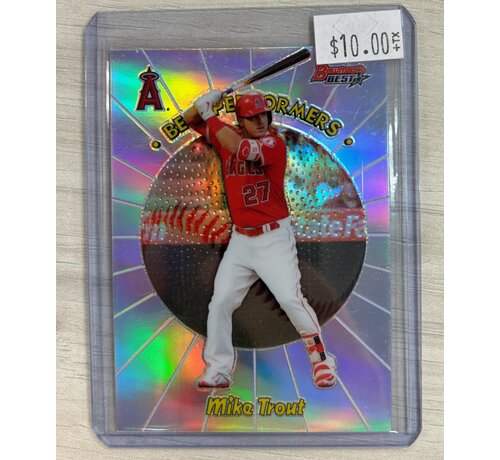 BOWMAN 2018 BOWMANS BEST MIKE TROUT BEST PERFORMERS SILVER