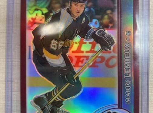 O-PEE-CHEE 2002-03 TOPPS CHROME REFRACTOR MARIO LEMIEUX #2