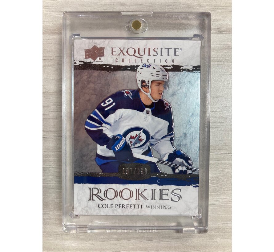2021-22 EXQUISITE COLLECTION ROOKIES COLE PERFETTI 187/299 #R-CP