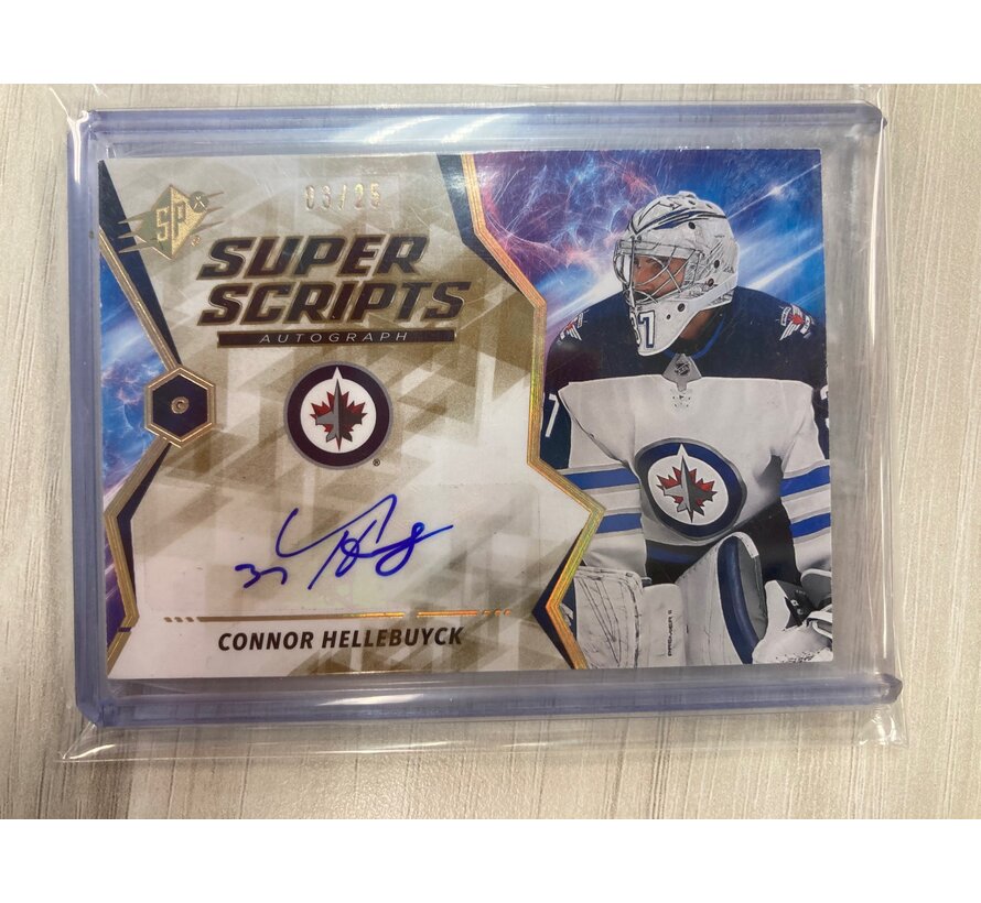 2020-21 SPX SUPER SCRIPTS CONNOR HELLEBUYCK 03/25 # S-CH