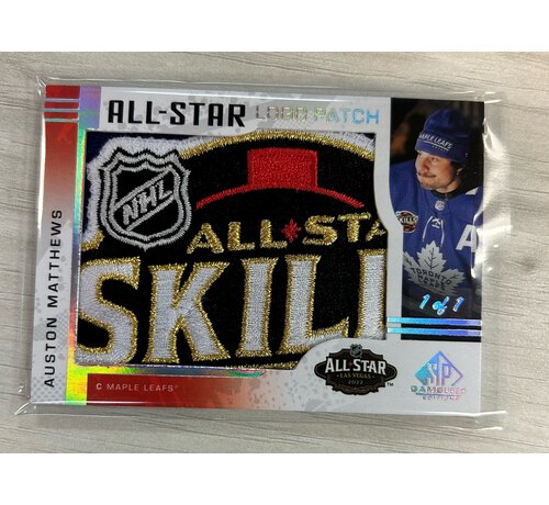 UPPER DECK 2022-23 UD SP GAME USED AUSTON MATTHEWS ALL STAR LOGO PATCH 1/1