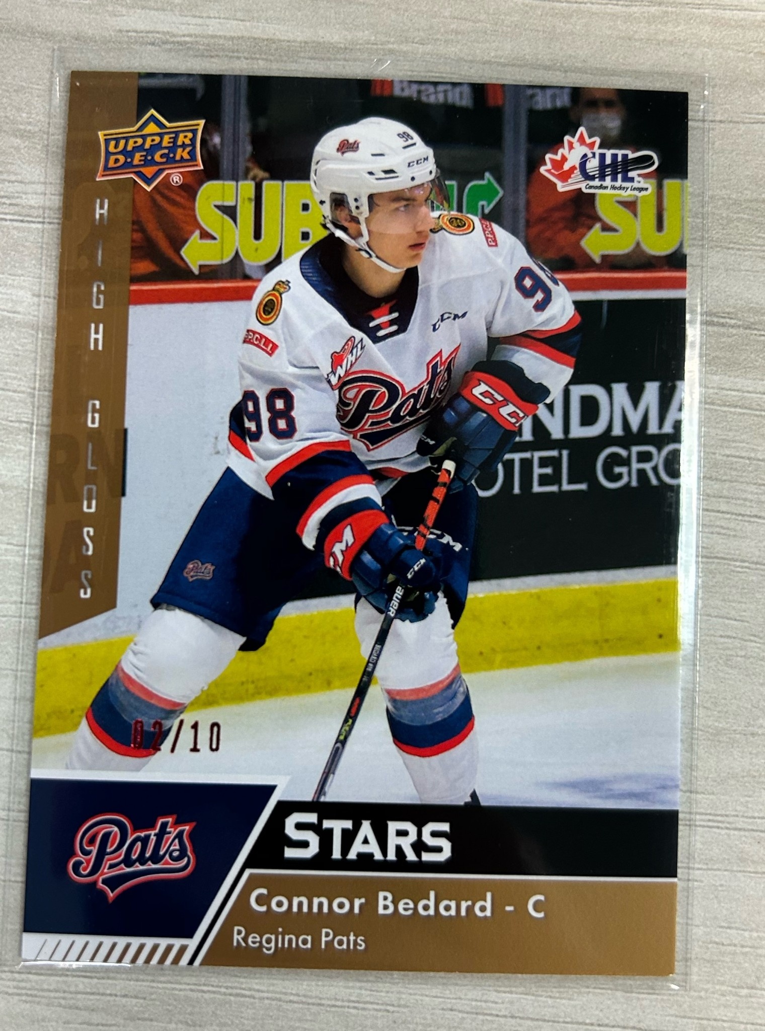 202223 UD CHL CONNOR BEDARD STARS HIGH GLOSS /10 CanCentral Sports