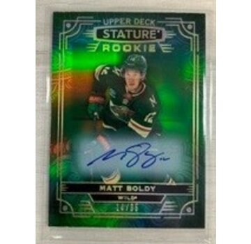 UPPER DECK 2022-23 UD STATURE MATT BOLDY ROOKIE AUTOGRAPH /65