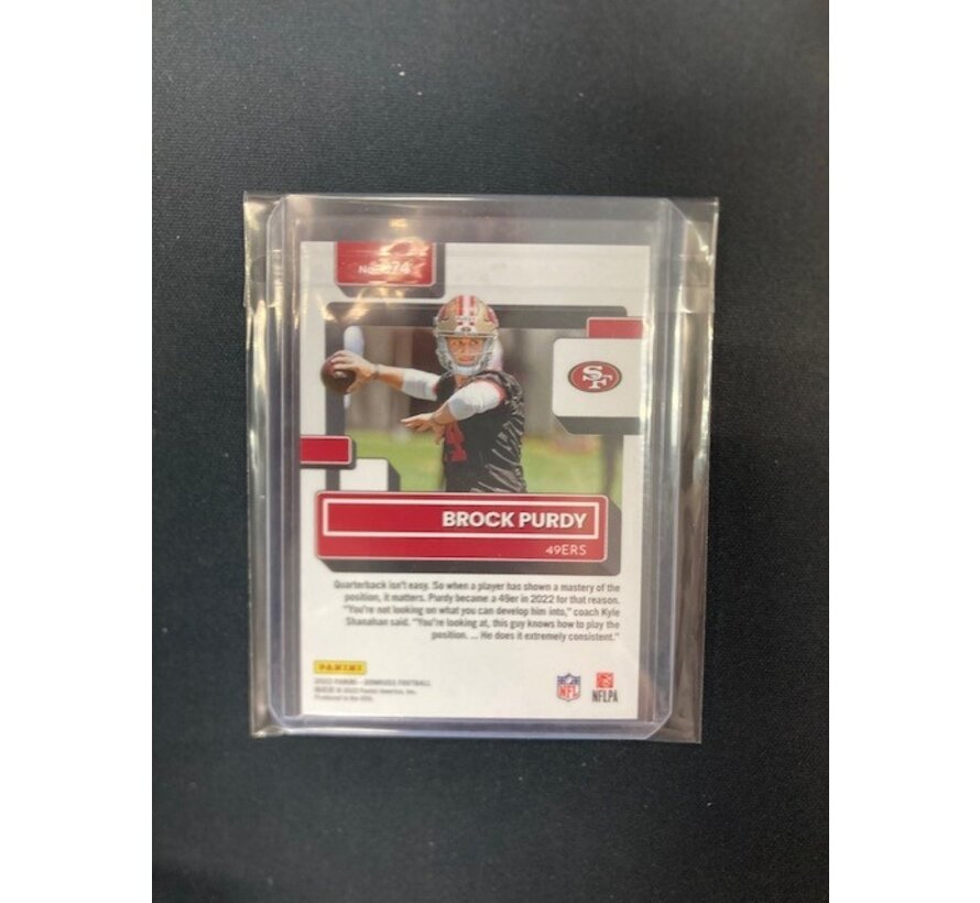 2022 DONRUSS RATED ROOKIE BROCK PURDY #374