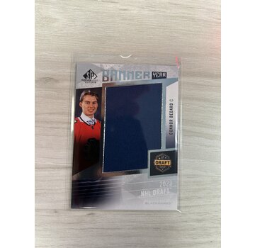 UPPER DECK 2023-24 SP GAME USED CONNOR BEDARD BANNER YEAR