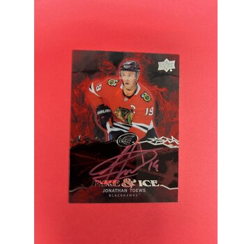 UPPER DECK 2019-20 UPPER DECK ICE JONATHAN TOEWS FIRE AND ICE AUTO