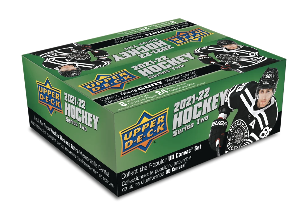 202122 UPPER DECK SERIES 2 HOCKEY RETAIL BOX CanCentral Sports Cards