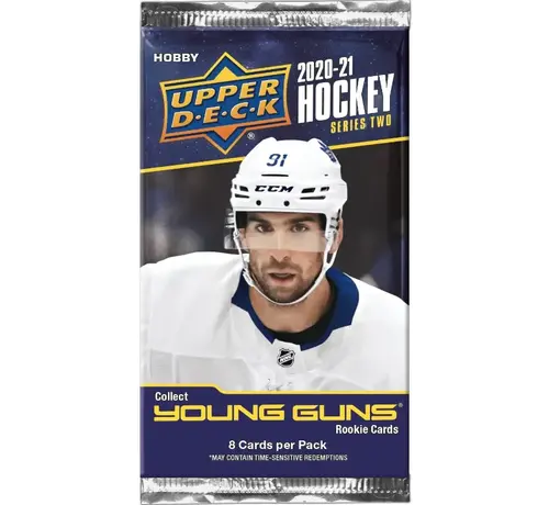UPPER DECK 2020-21 UPPER DECK SERIES 2 HOCKEY HOBBY PACK