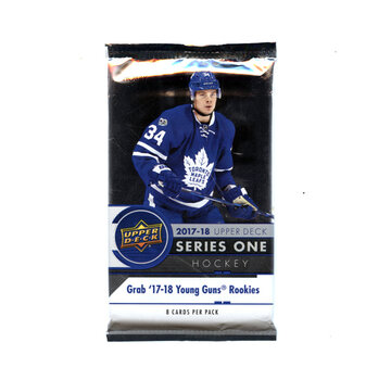 UPPER DECK 2017-18 UPPER DECK SERIES 1 HOCKEY HOBBY PACK