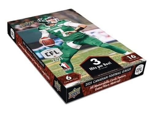 UPPER DECK 2021 UPPER DECK CFL FOOTBALL HOBBY BOX
