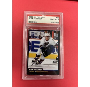 2005 S.I FOR KIDS ALEXANDER OVECHKIN ROOKIE PSA GRADED 8