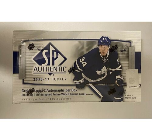 UPPER DECK 2016-17 UPPER DECK SP AUTHENTIC HOCKEY PACK