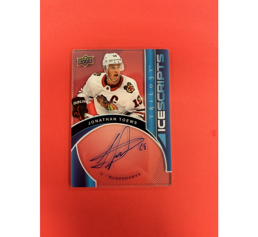 2018-19 TRILOGY ICE SCRIPTS JONATHAN TOEWS #IS-JT