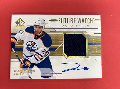 UPPER DECK 2014-15 SP AUTHENTIC DARNELL NURSE FUTURE WATCH AUTO PATCH /100