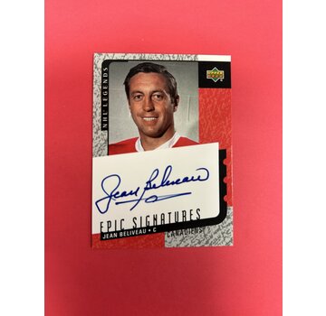 UPPER DECK 2000-01 UPPER DECK JEAN BELIVEAU EPIC SIGNATURES