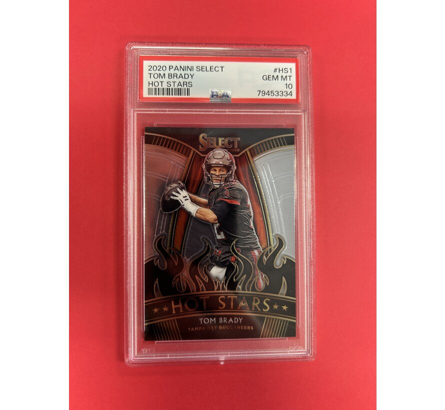 2020 PANINI SELECT TOM BRADY HOT STARS PSA GRADED 10