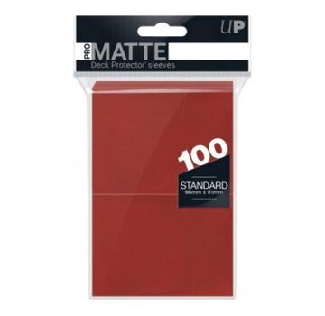 ULTRA PRO UP D-PRO PRO-MATTE RED 100CT (#84515)