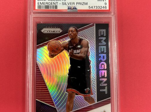 PANINI 2017 PANINI PRIZM BAM ADEBAYO EMERGENT SILVER PRIZM PSA GRADED 9