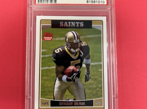 TOPPS 2006 TOPPS TEAM SET REGGIE BUSH ROOKIE SAINTS PSA GRADED 10