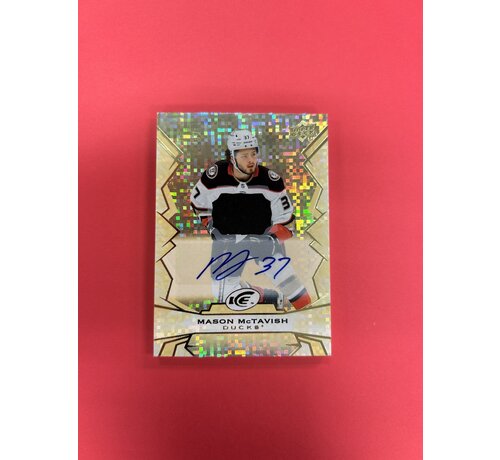 UPPER DECK 2022-23 UPPER DECK ICE MASON MCTAVISH PATCH AUTO /49