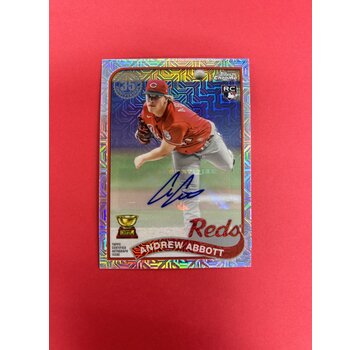 TOPPS 2023-24 TOPPS ANDREW ABBOTT MOJO REFRACTOR ROOKIE AUTO /149