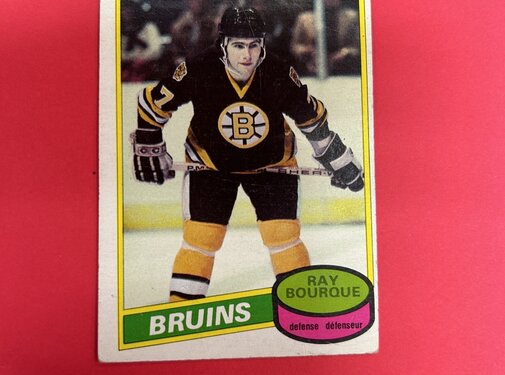 O-PEE-CHEE 1980-81 OPC RAY BOURQUE  ROOKIE #140
