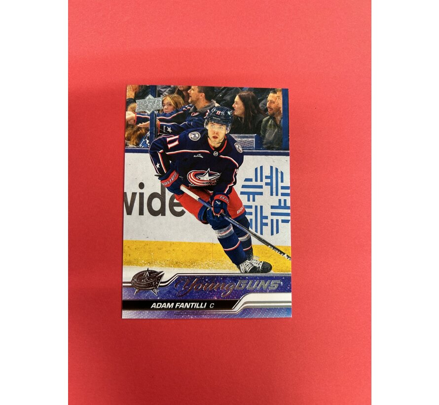 2023-24 UPPER DECK EXTENDED SERIES ADAM FANTILLI YOUNG GUNS