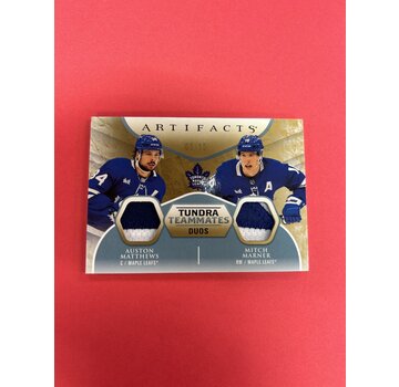 UPPER DECK 2023-24 UPPER DECK ARTIFACTS TUNDRA TEAMATES DUOS AUSTON MATTHEWS MITCH MARNER DUAL PATCH /15