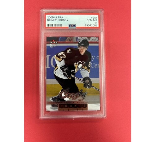 FLEER 2005-06 FLEER ULTRA SIDNEY CROSBY PSA GRADED 10