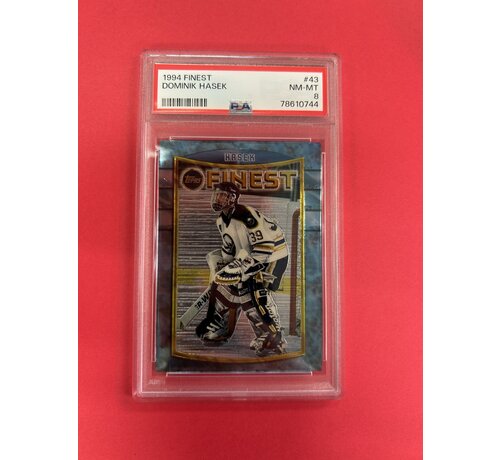 TOPPS 1994 TOPPS FINEST DOMINIK HASEK PSA GRADED 8