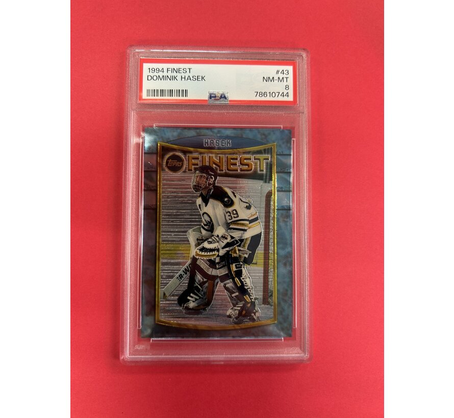 1994 TOPPS FINEST DOMINIK HASEK PSA GRADED 8