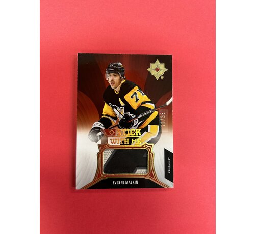 UPPER DECK 2021-22 UPPER DECK ULTIMATE EVGENI MALKIN STICK WITH ME /35