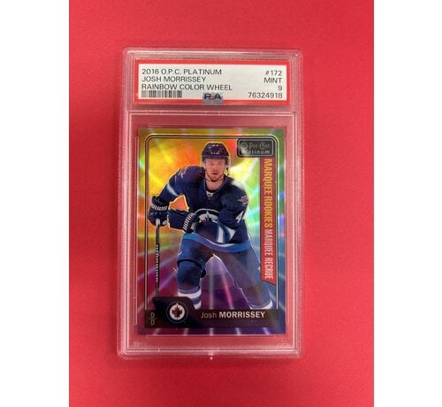 UPPER DECK 2016 OPC PLATINUM JOSH MORRISSEY RAINBOW COLOR WHEEL PSA GRADED 9