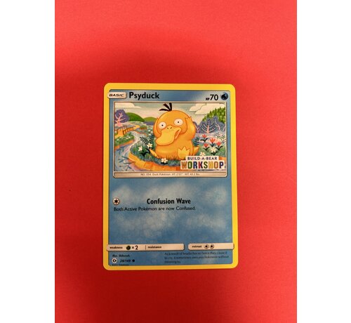 POKEMON 2017 POKEMON PSYDUCK BUILD A BEAR WORKSHOP PROMO 28/149 NMT