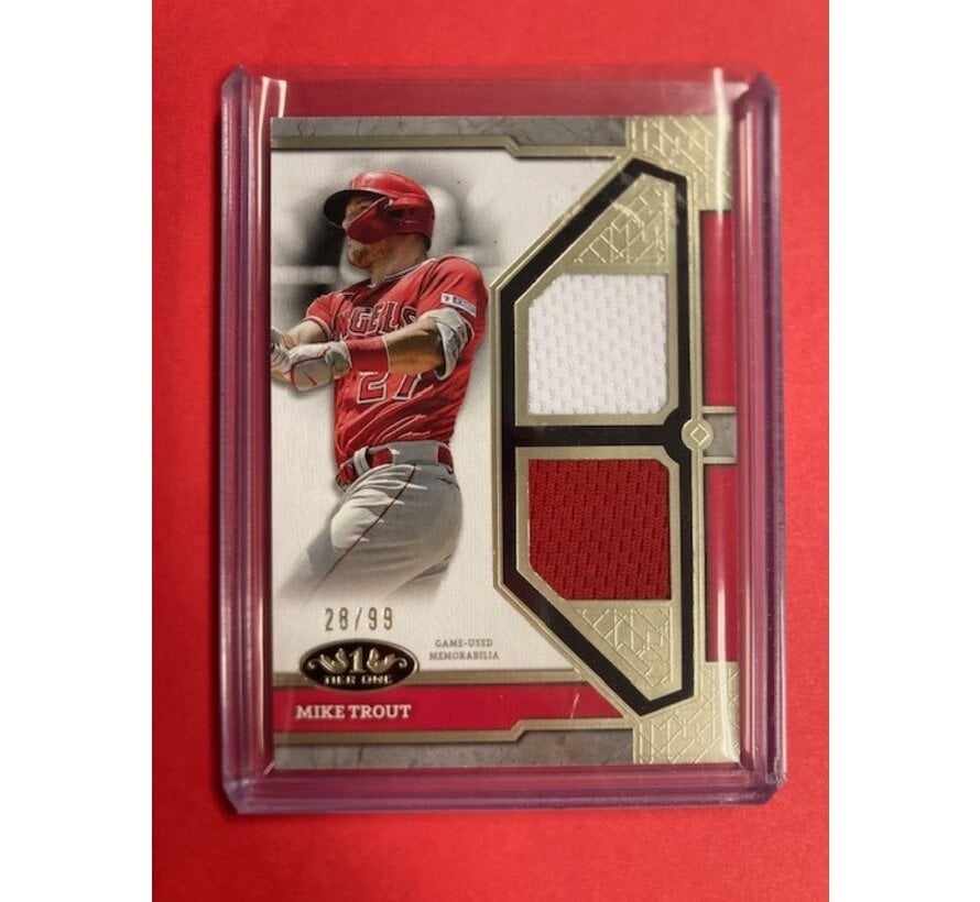 2024 TIER ONE DUAL JERSEY MIKE TROUT 28/99 #TIR-MT