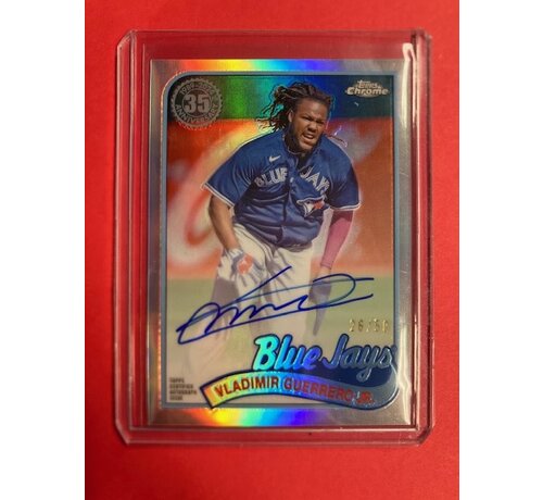 TOPPS 2024 TOPPS CHROME '89 RETRO AUTO VLADIMIR GUERRERO JR 26/50 #89CBA-VG