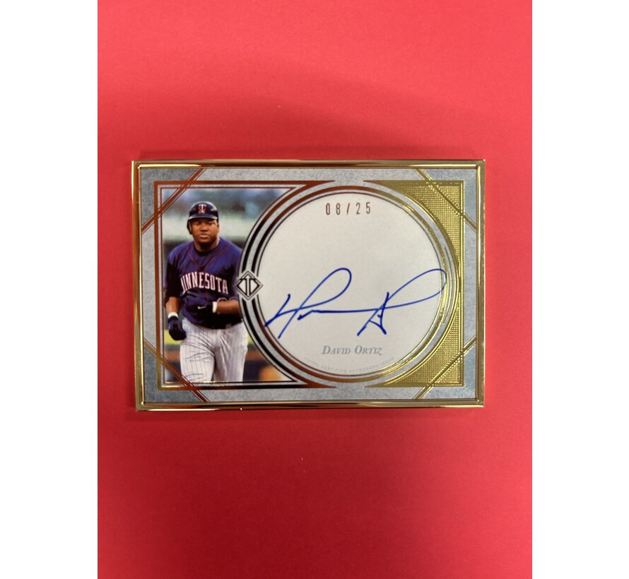 2018 TOPPS GILDED COLLECTION DAVID ORTIZ AUTOGRAPH /25