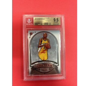 BOWMAN 2007-08 BOWMAN STERLING KEVIN DURANT ROOKIE BGS GRADED 9.5