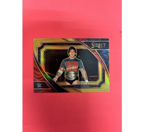 PANINI 2023 PANINI SELECT WWE TITO SANTANA GOLD /10