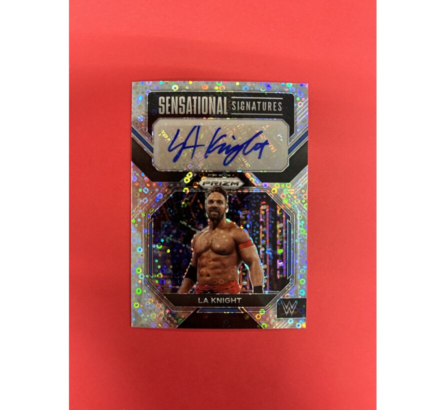 2023 PANINI PRIZM WWE L.A. KNIGHT YEAH! SENSATIONAL AUTOGRAPHS DISCO