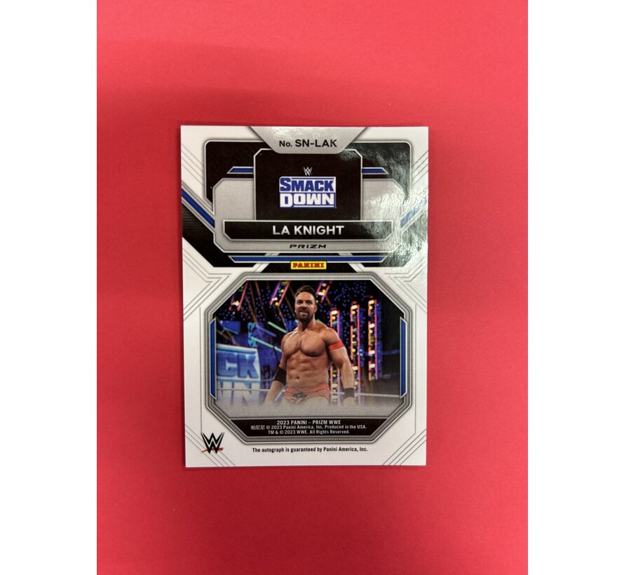 2023 PANINI PRIZM WWE L.A. KNIGHT YEAH! SENSATIONAL AUTOGRAPHS DISCO