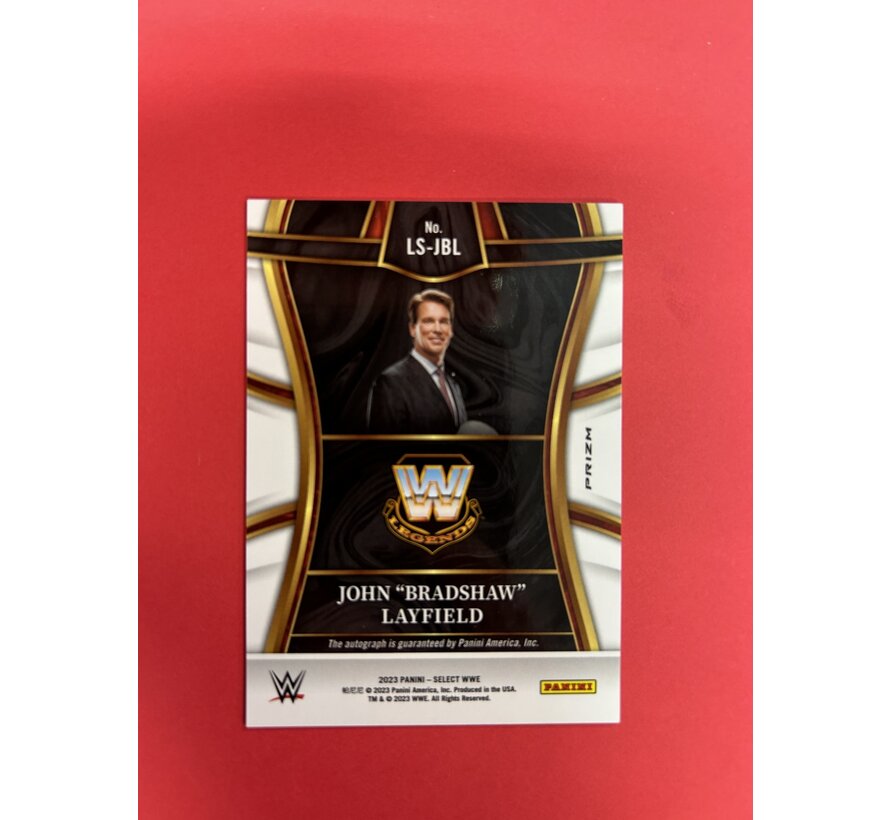 2023 PANINI SELECT WWE JOHN "BRADSHAW" LAYFIELD AUTOGRAPH SHIMMER