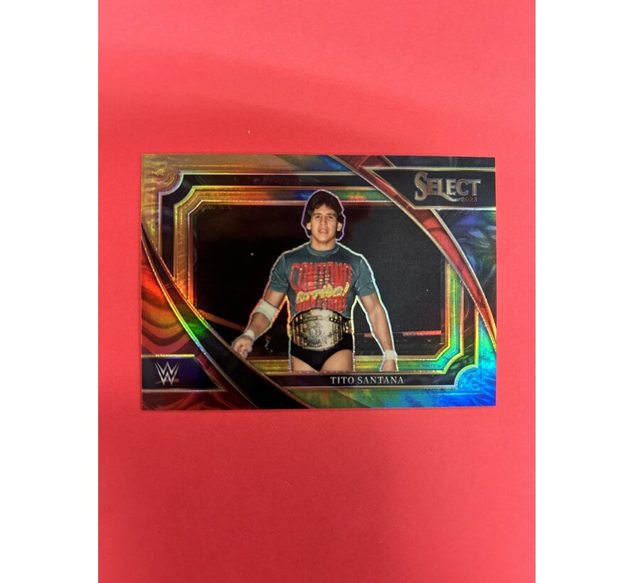 2023 PANINI SELECT WWE TITO SANTANA COLOUR BLAST /25