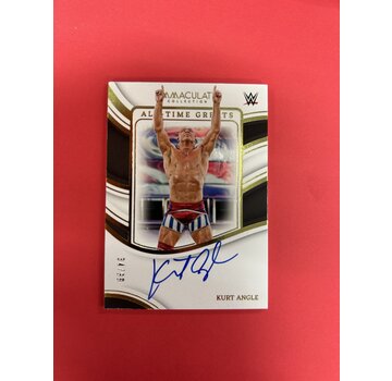 PANINI 2023 PANINI IMMACULATE COLLECTION KURT ANGLE ALL TIME GREATS AUTOGRAPH /99