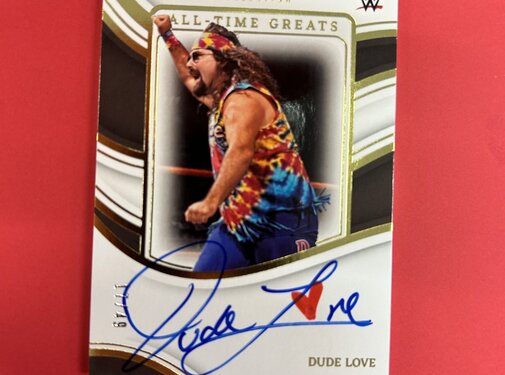 PANINI 2023 PANINI IMMACULATE COLLECTION WWE DUDE LOVE ALL TIME GREATS AUTOGRAPH /49