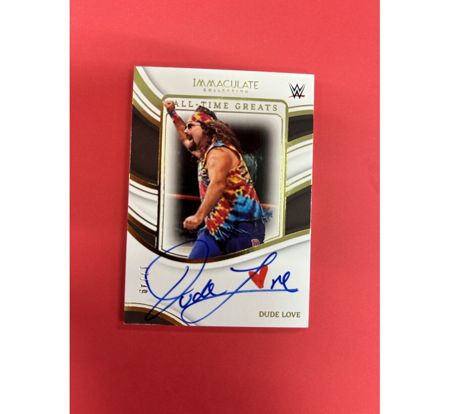 2023 PANINI IMMACULATE COLLECTION WWE DUDE LOVE ALL TIME GREATS AUTOGRAPH /49